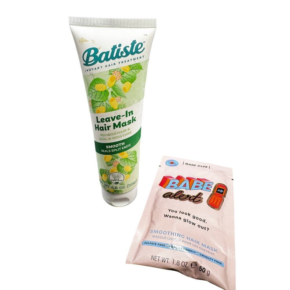 NWT Batiste Leave-in hair mask(4.3oz) & Babe Alert Smoothing Hair Mask(1.8oz)